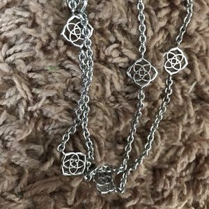 Kendra Scott- Devalyn Long Necklace in Silver